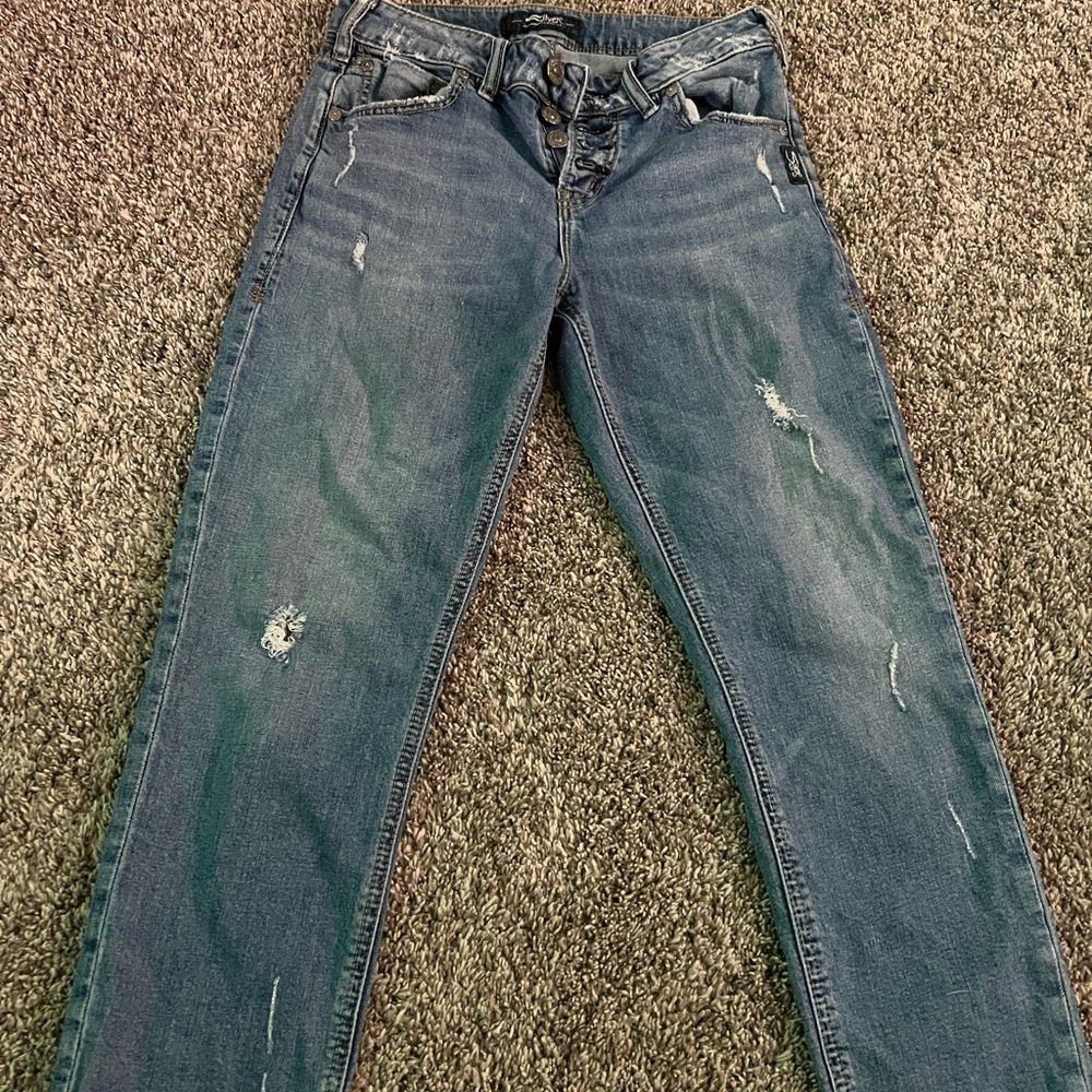 Silver Jeans Blue Straight Leg Denim